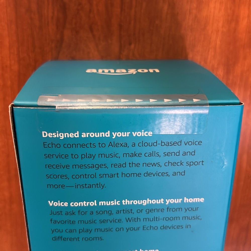 NIB Amazon White ECHO 2nd Generation Alexa Smart WiFi Speaker - Picture 2 of 3